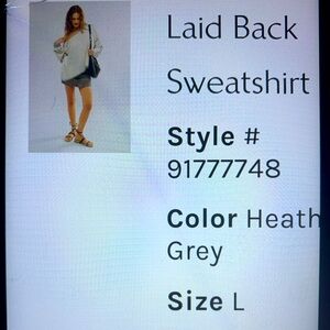 ISO We The Free Laid Back Sweatshirt